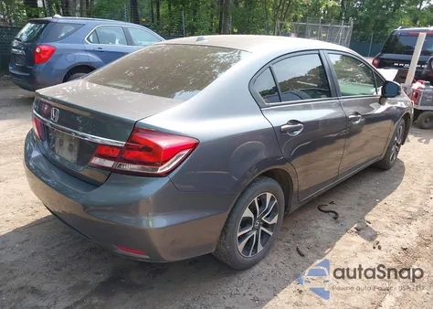 2013 Honda Civic Ex-L из США, поврежденный, VIN 2HGFB2F93DH541147